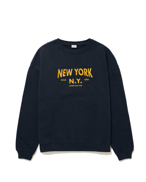 The Oversized New York NY Sweatshirt - Navy – KULE