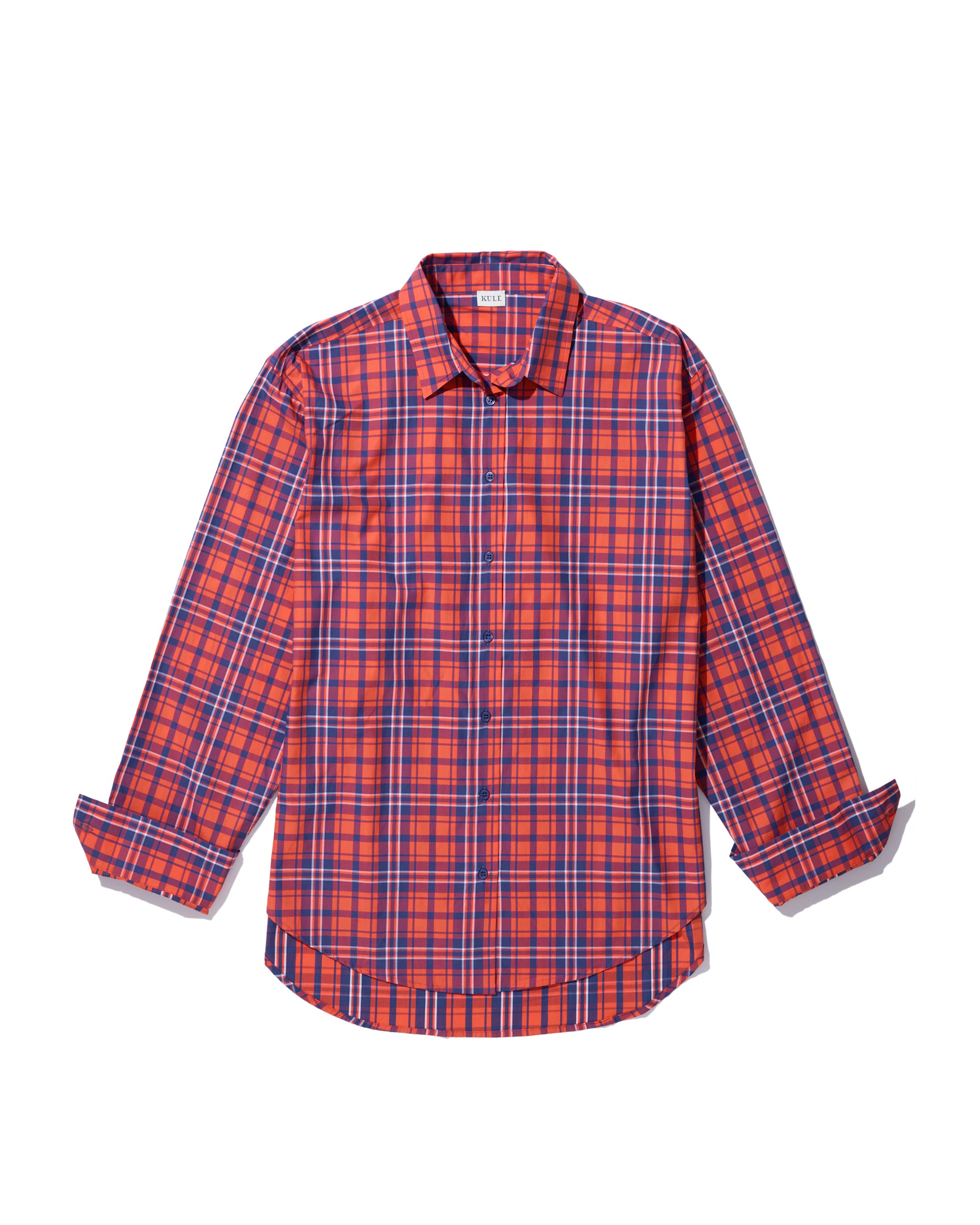 The Shellona - Poppy/Navy Plaid