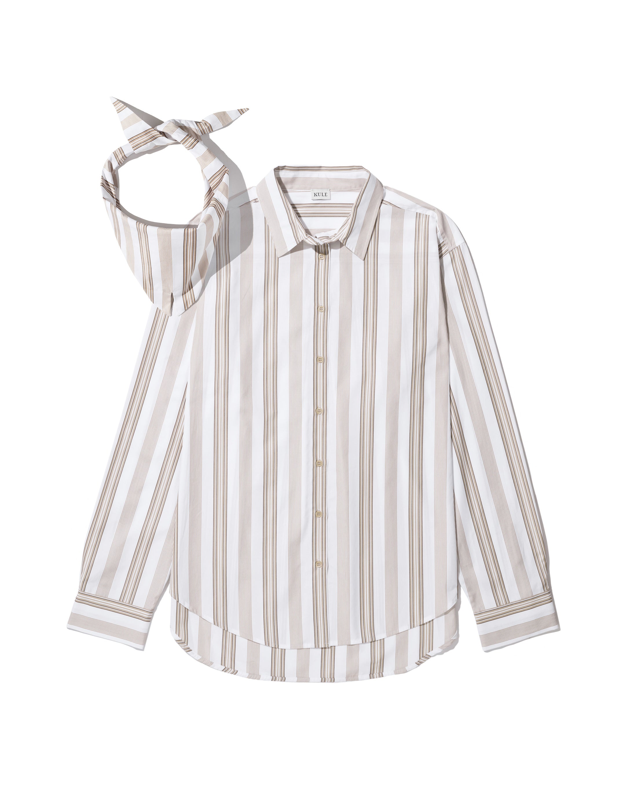Shellona White Khaki Brown