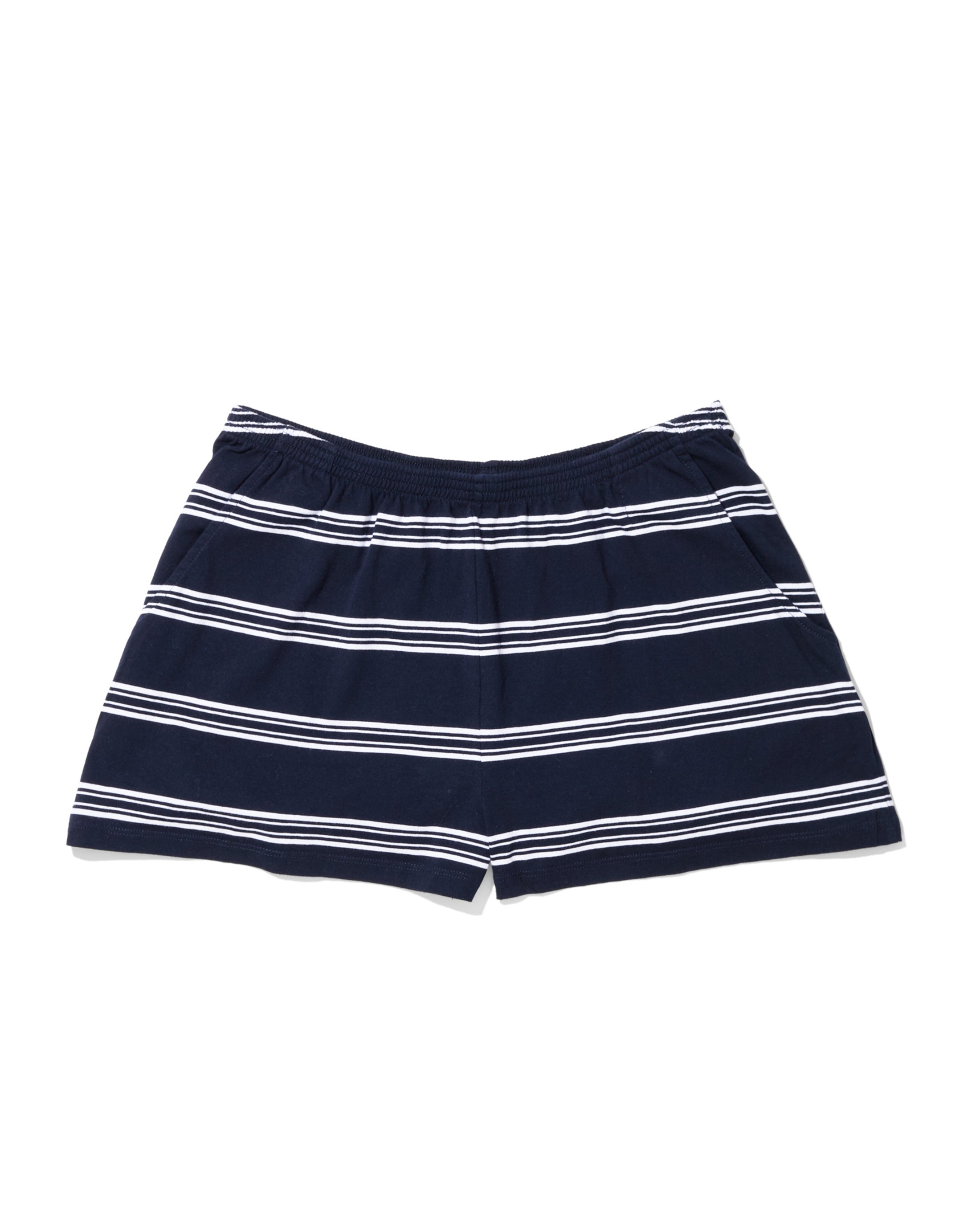 Short Navy White Stripe