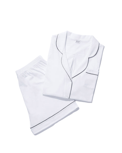 The Short PJ Set - White