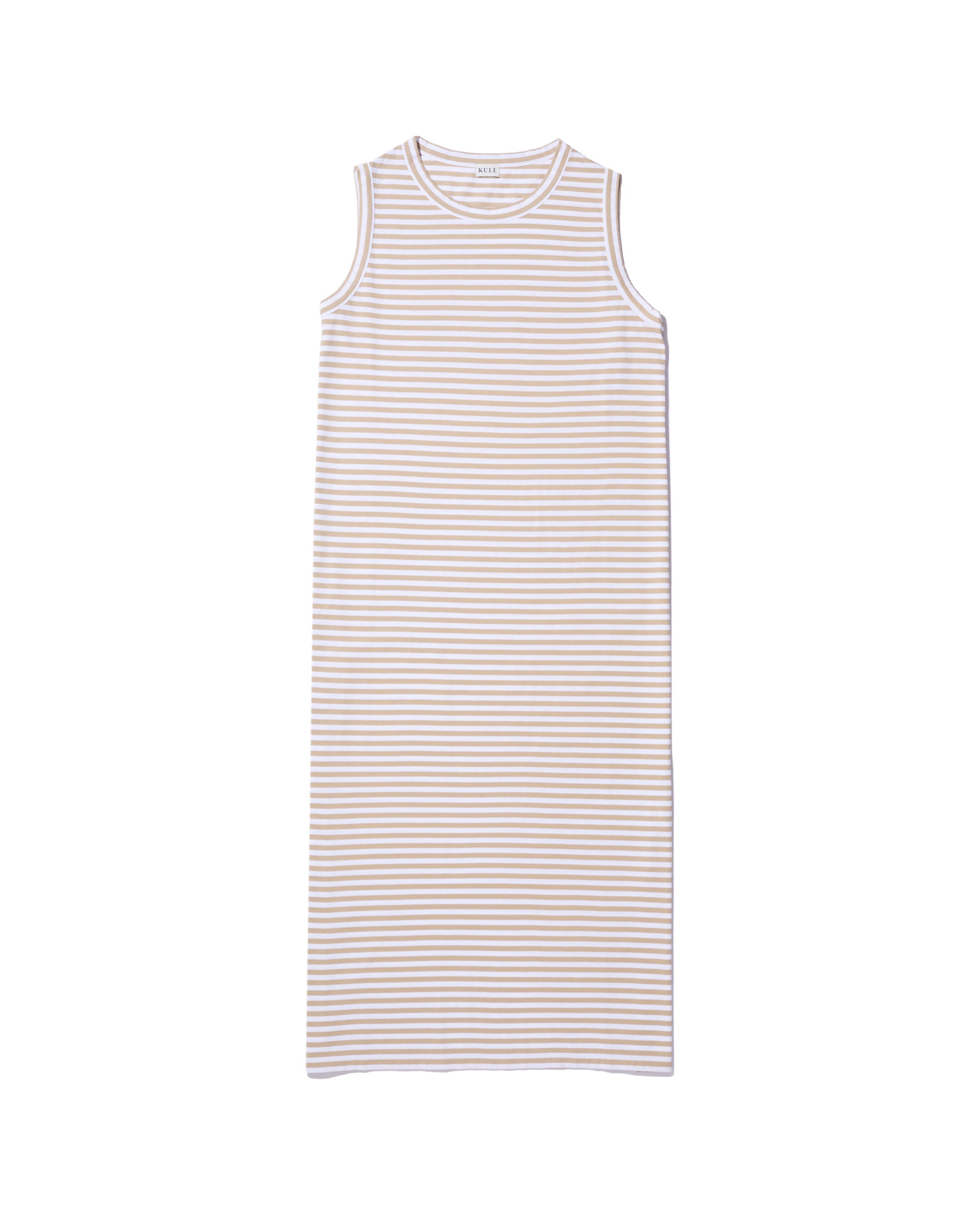 Tank Dress Khaki White