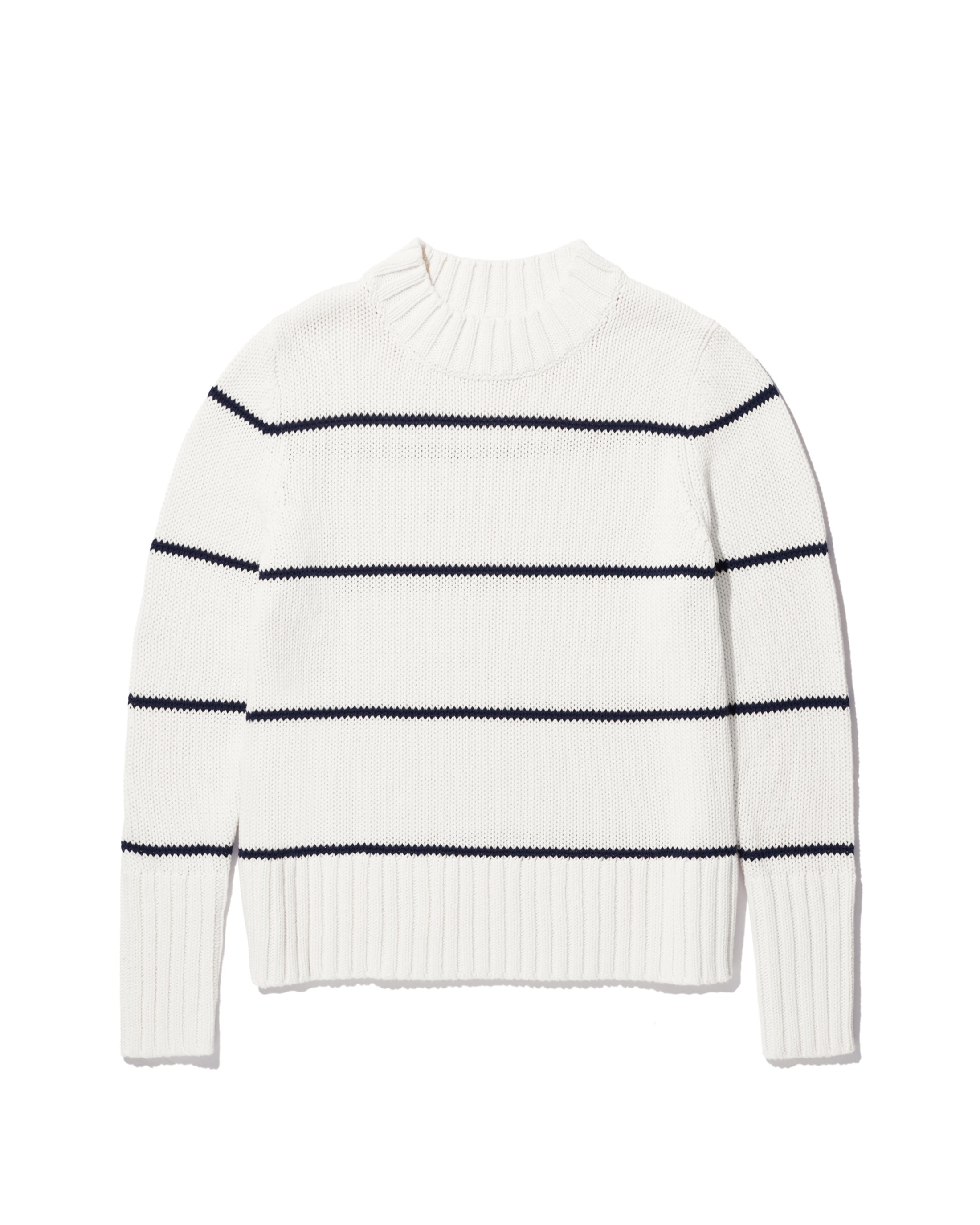 Tatum Cream Navy Ministripe
