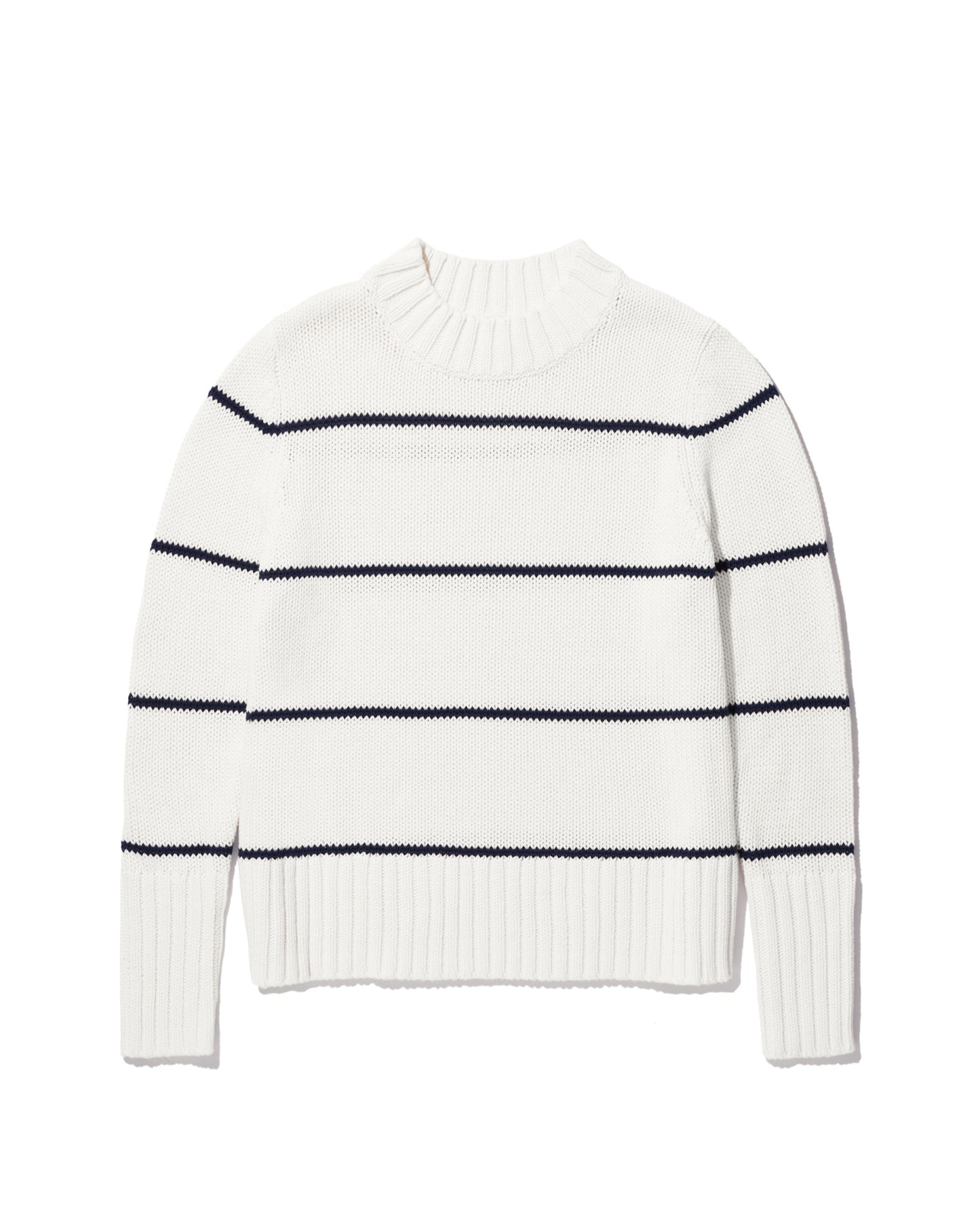 The Tatum - Cream/Navy Ministripe