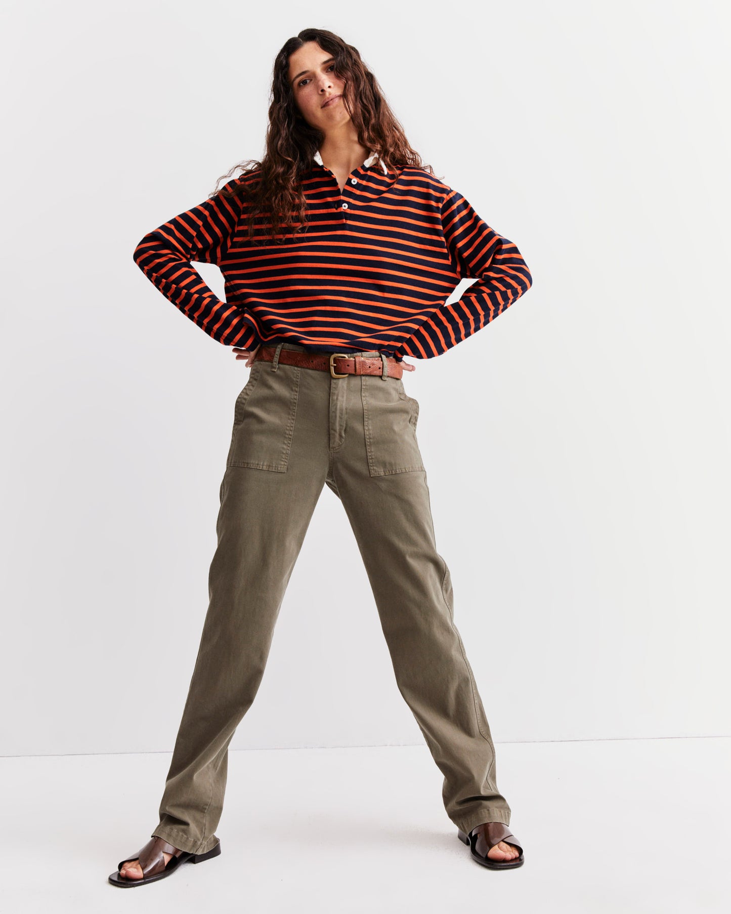 The Lexie - Navy/Poppy