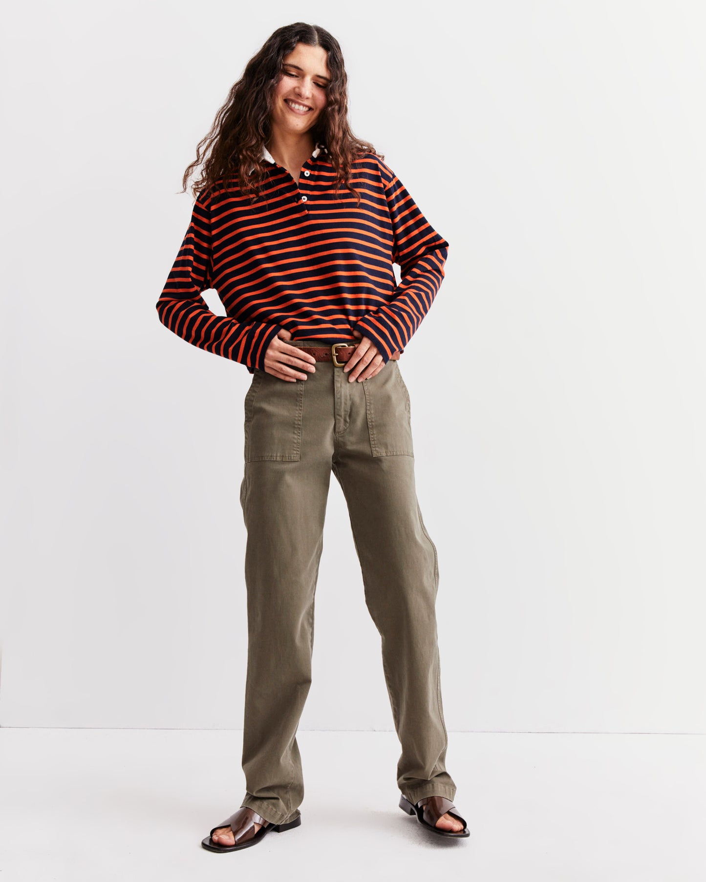 The Lexie - Navy/Poppy