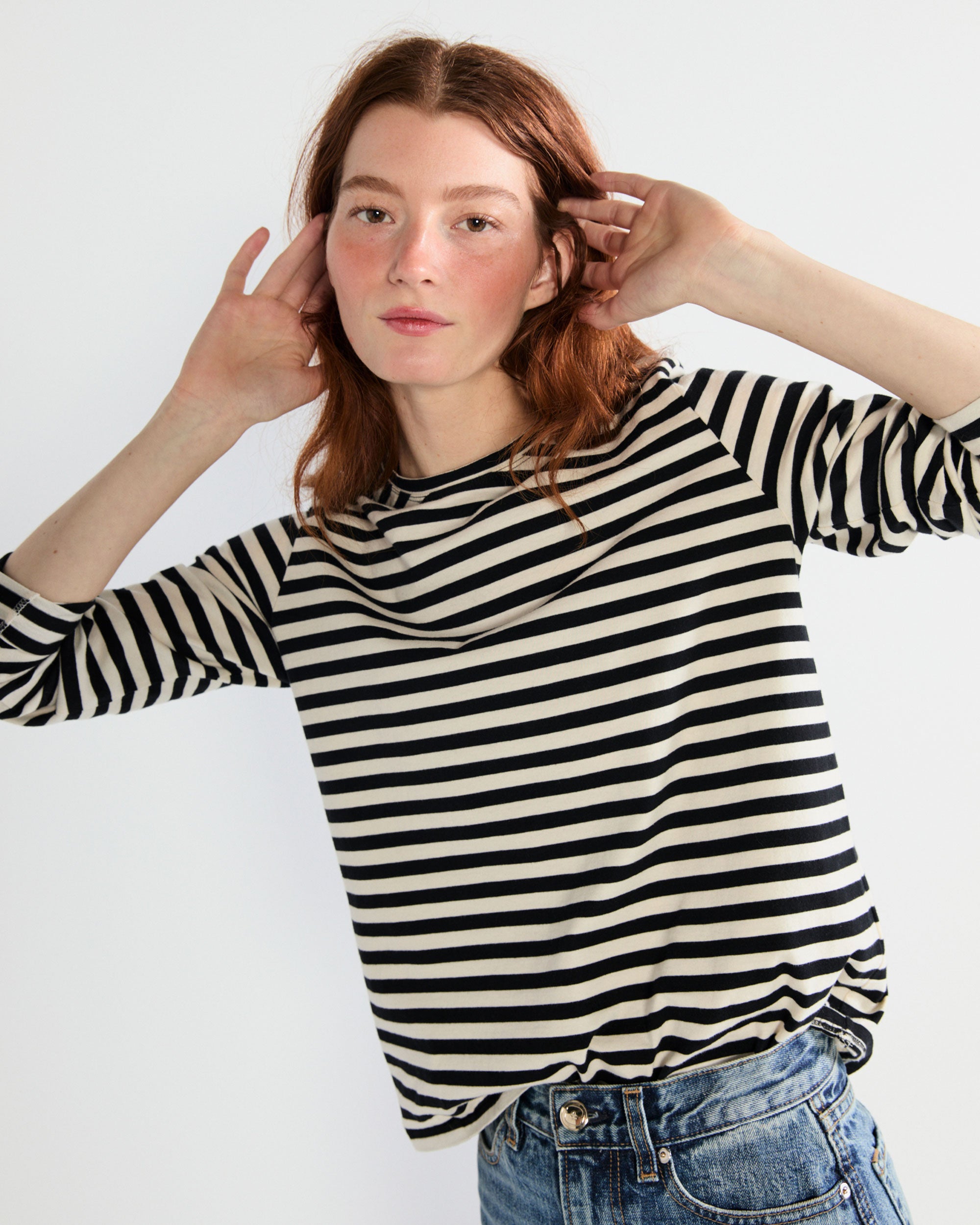 The Modern Long - Black/Cream