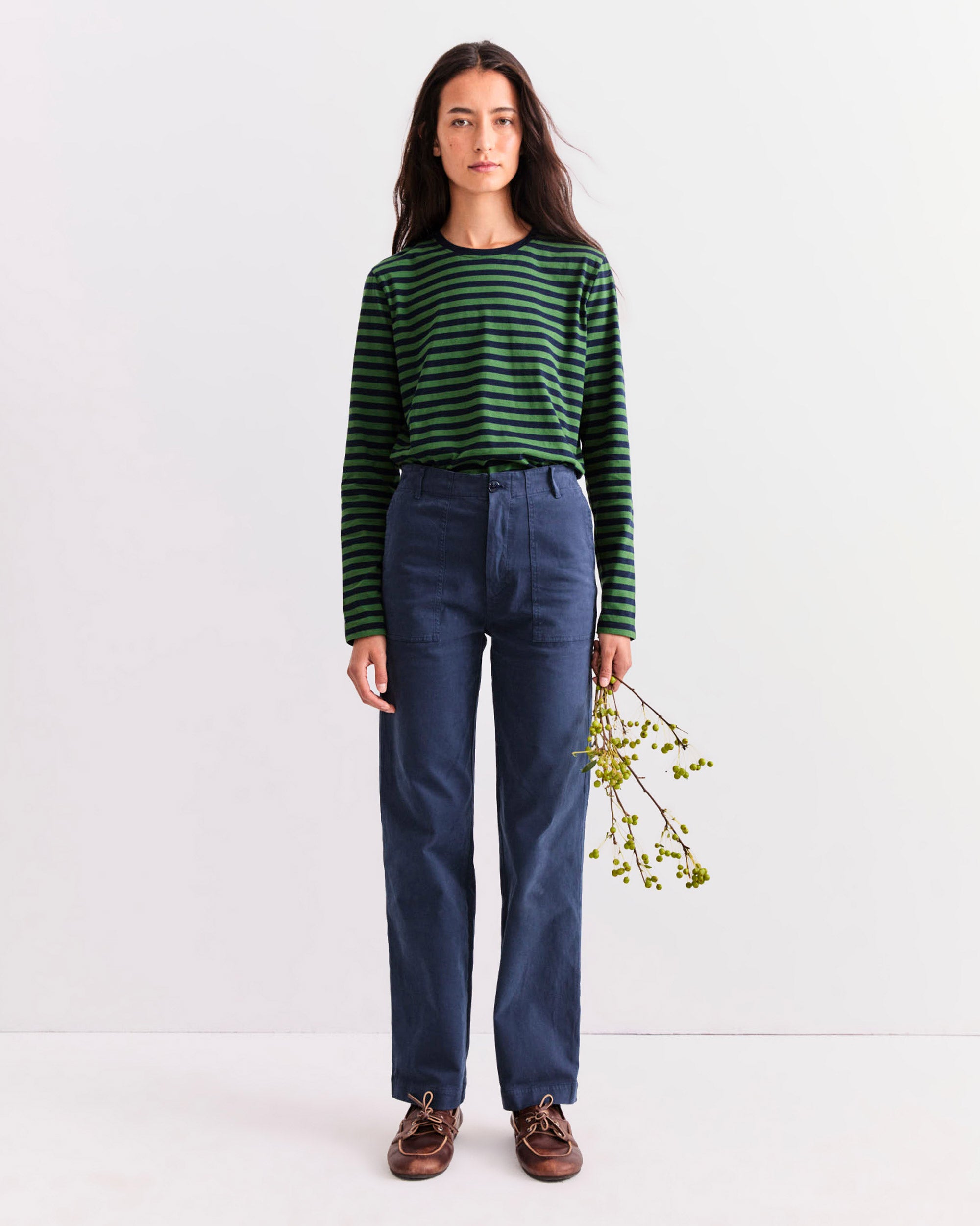 The Modern Long - Navy/Green