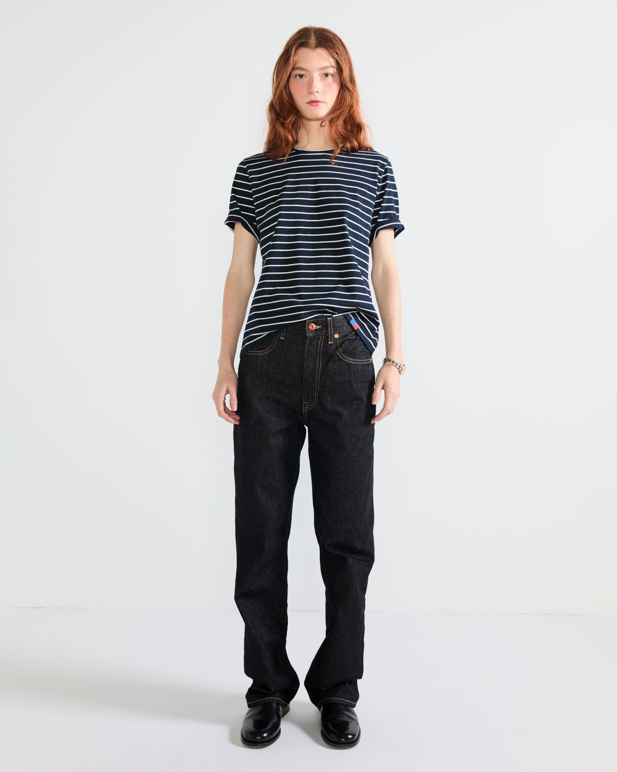 The Modern - Navy/Cream Pinstripe