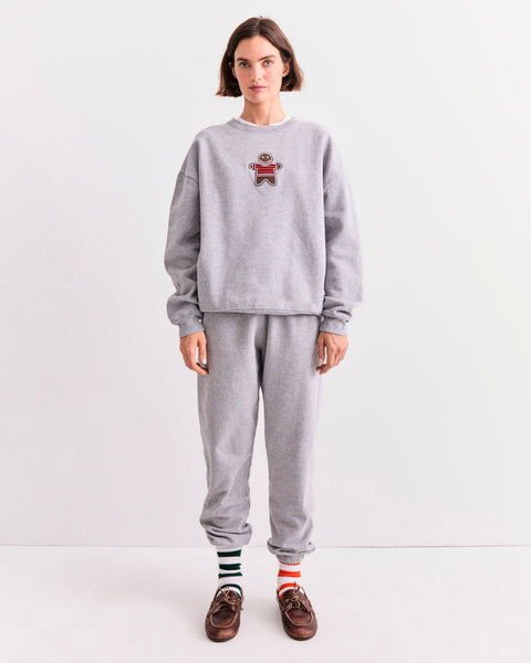 The Oversized Gingerbread Sweatshirt - Heather Grey