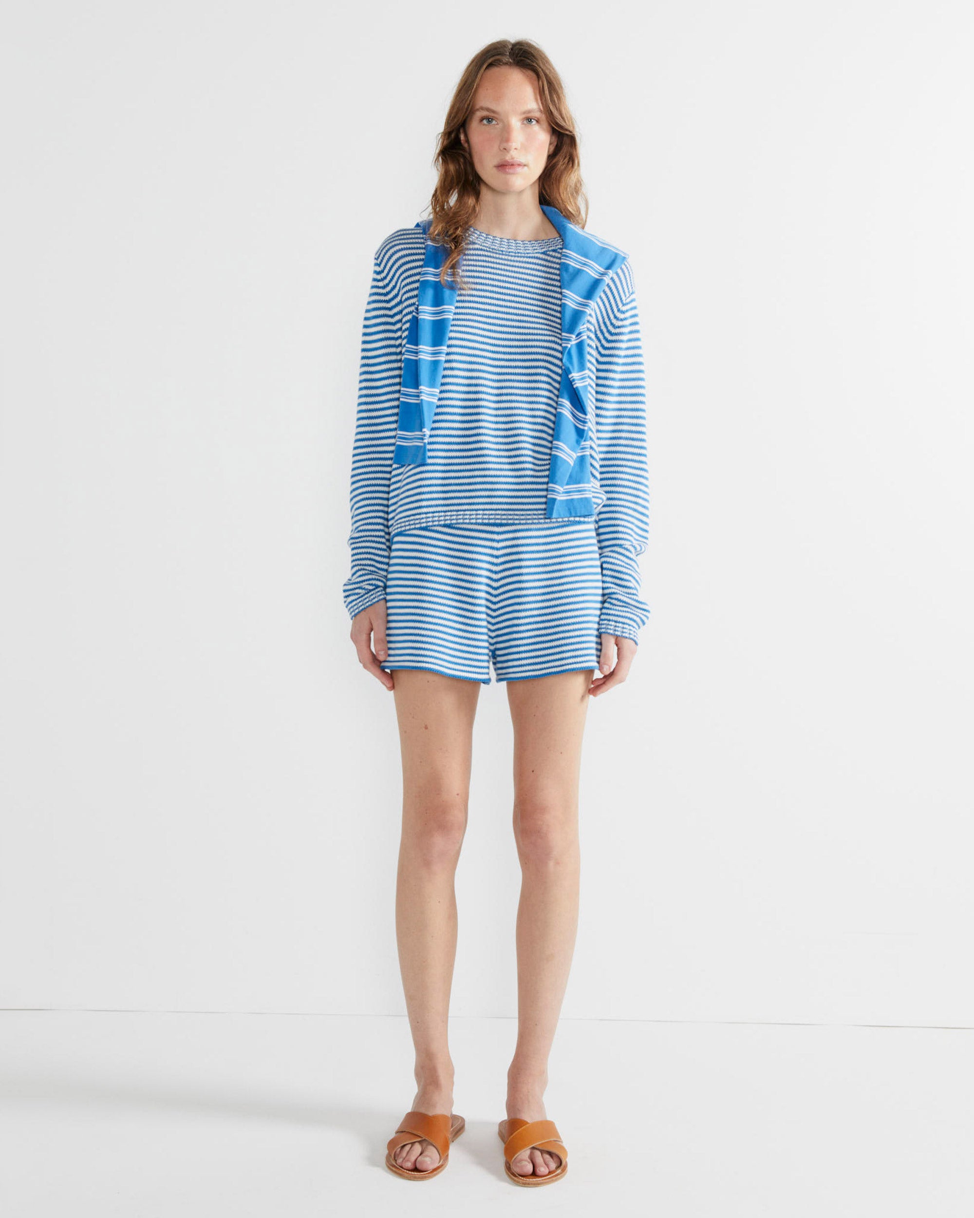 The Peyton - Royal/White