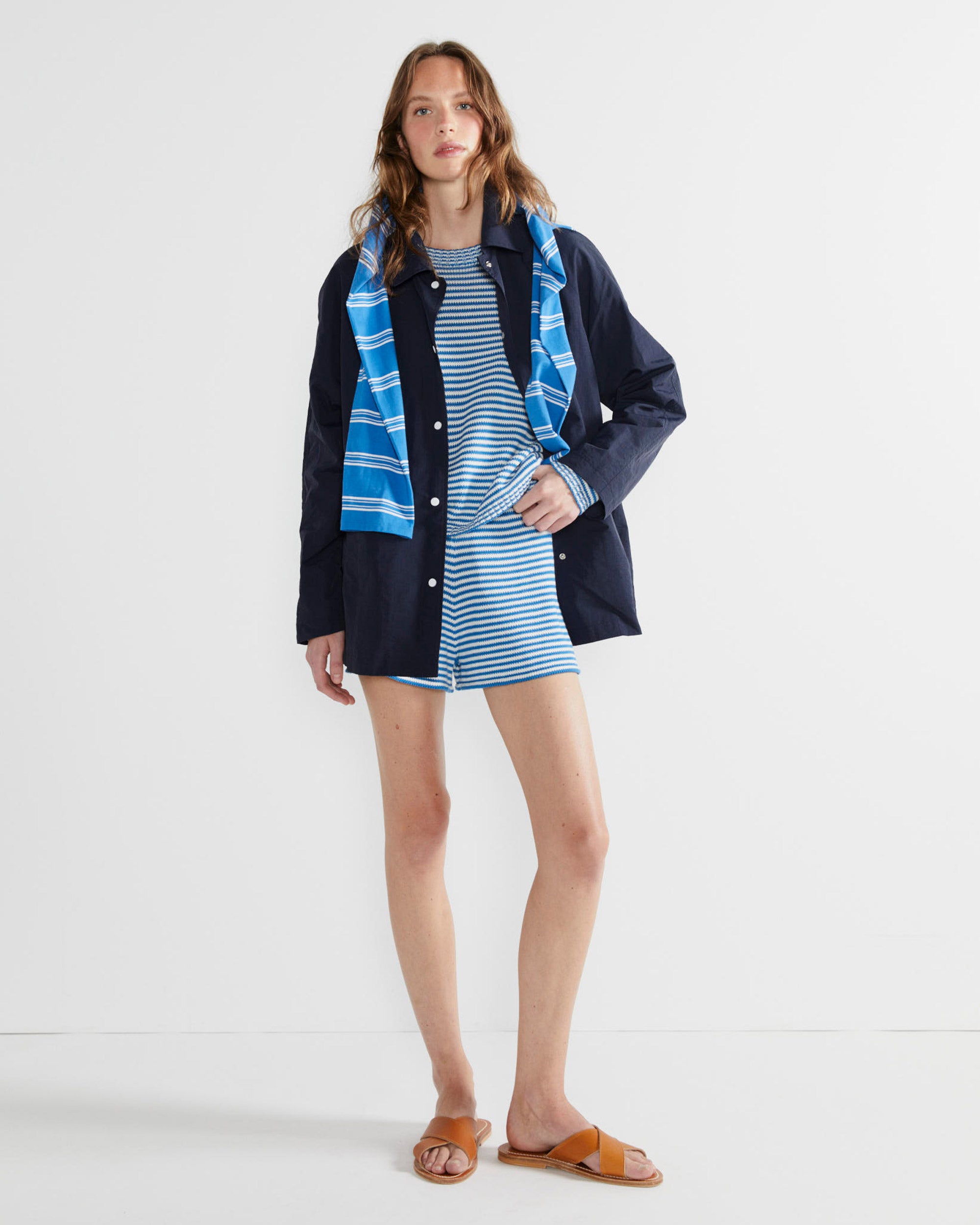 The Peyton - Royal/White