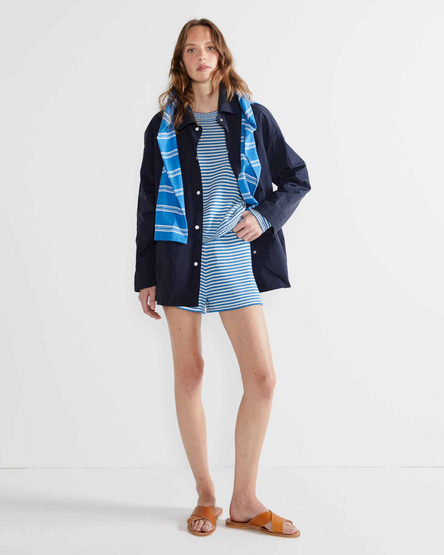 The Peyton - Royal/White