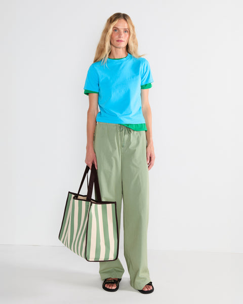 The Pocketless Wynn Baby Tee - Mediterranean