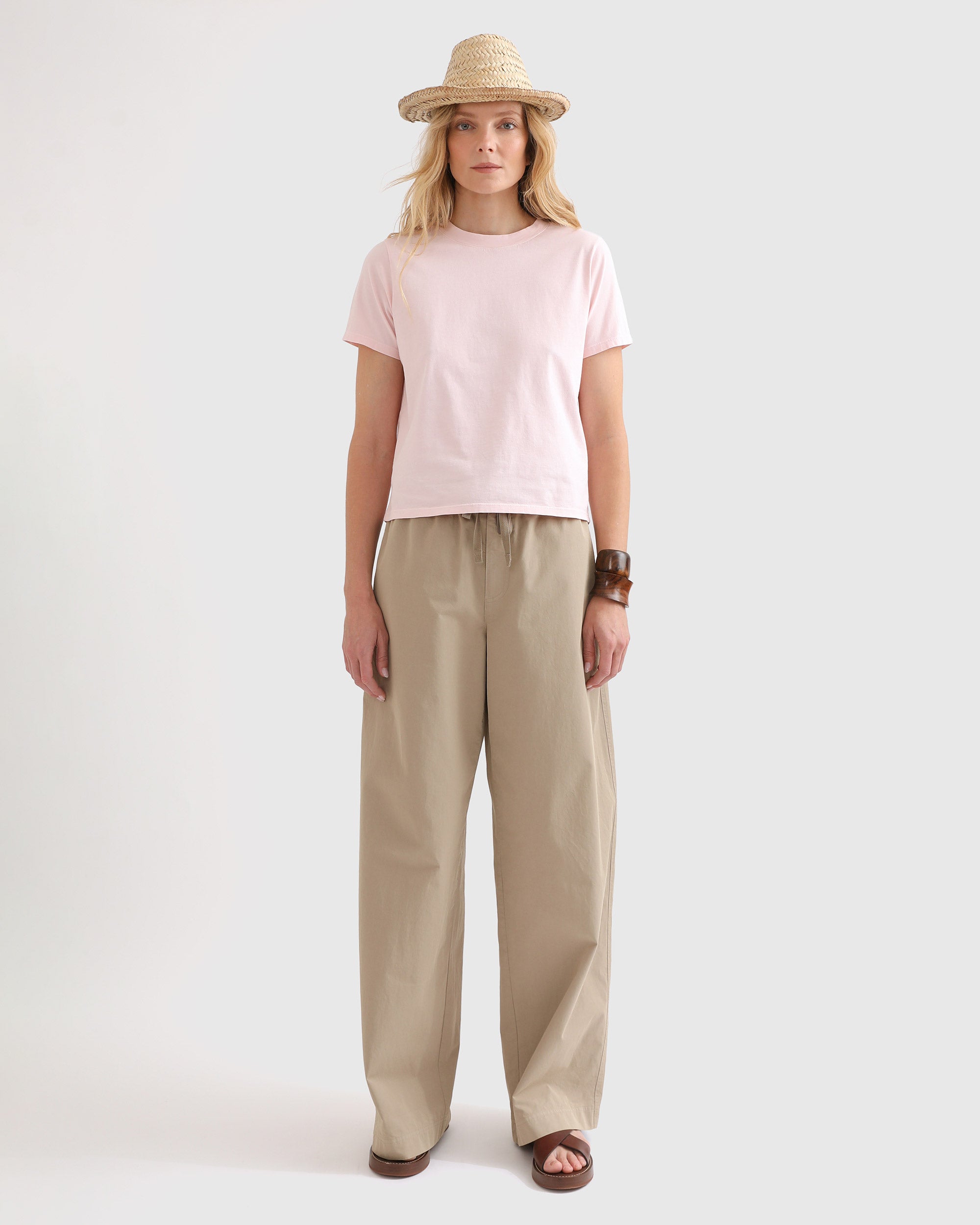 The Pocketless Wynn Baby Tee - Rose