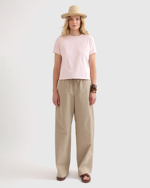 The Pocketless Wynn Baby Tee - Rose