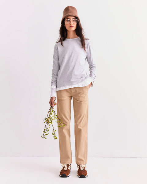 The Romeo - Heather Grey/White