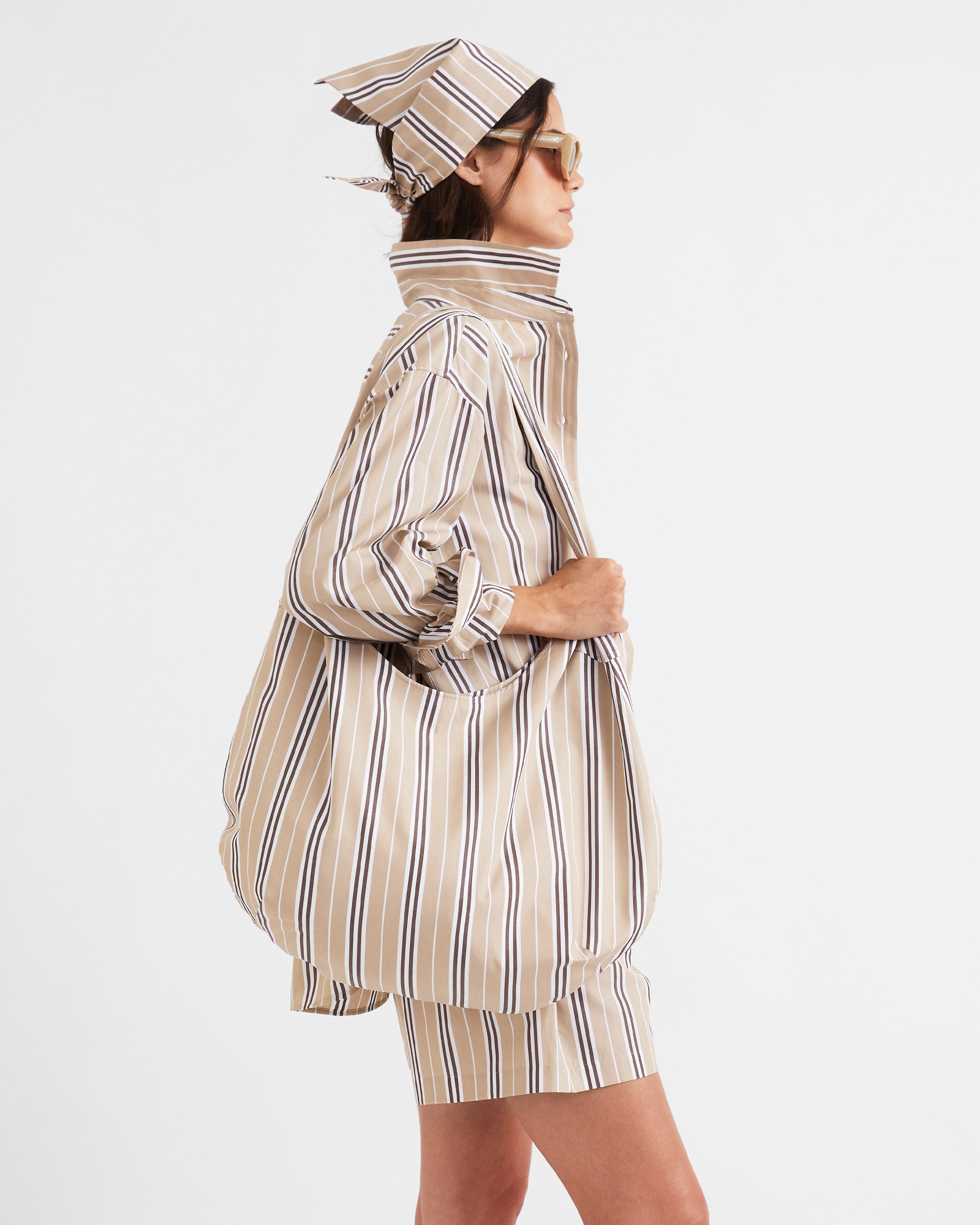The Shellona - Khaki/Brown/White