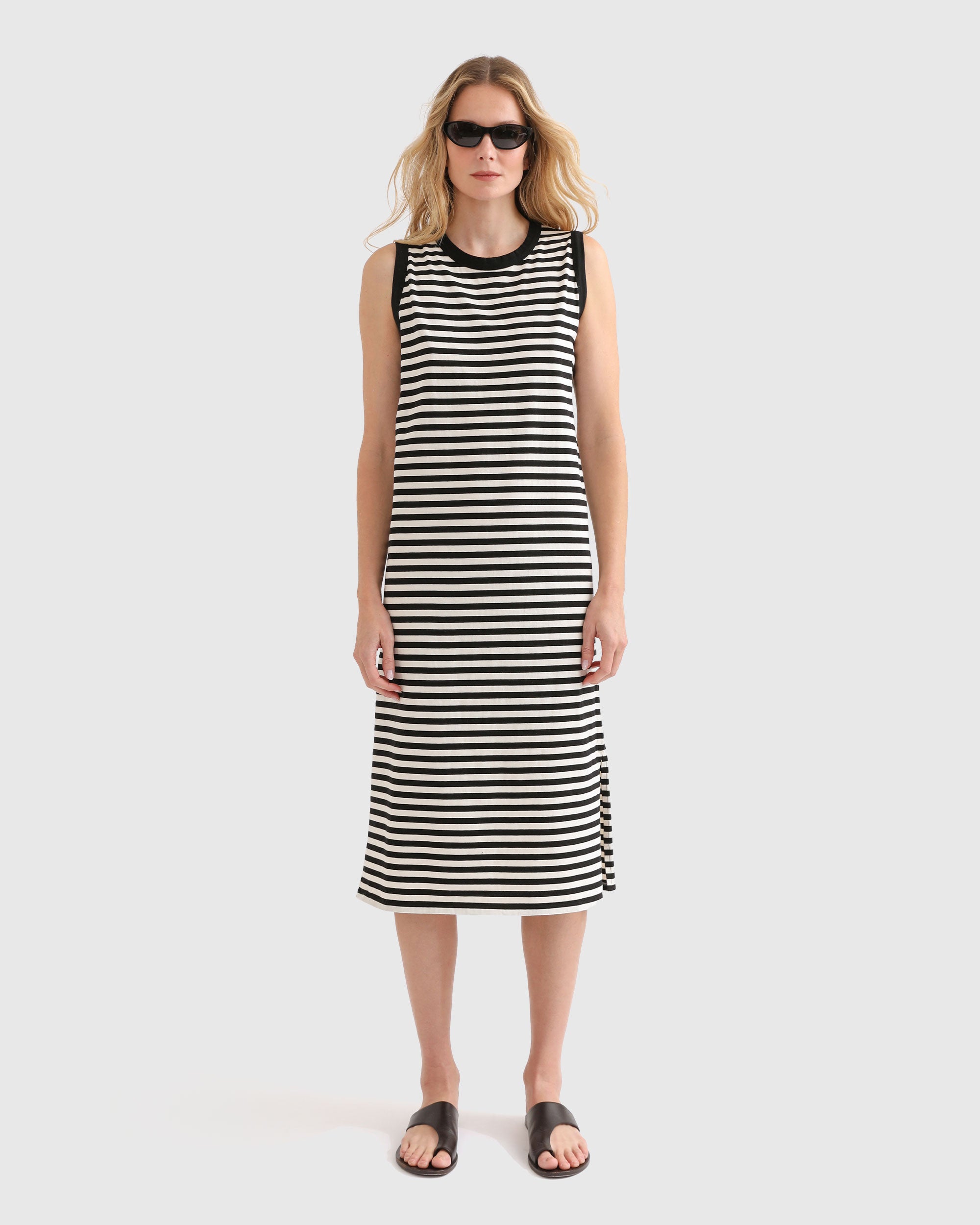 The Tank Dress - Black/Cream KULE The Tank Dress - Black/Cream KULE