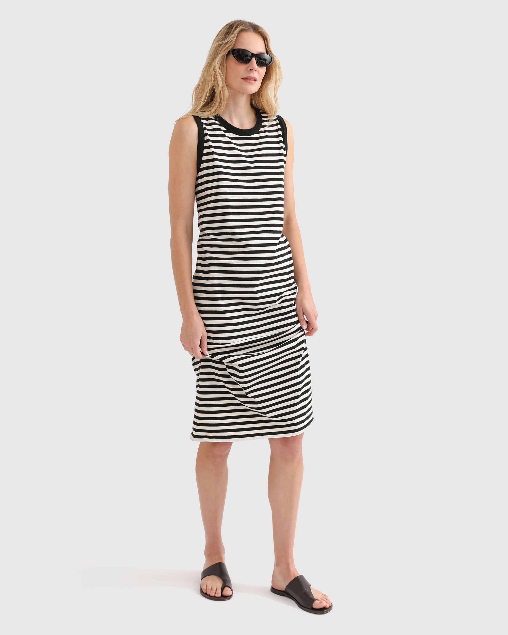 The Tank Dress - Black/Cream