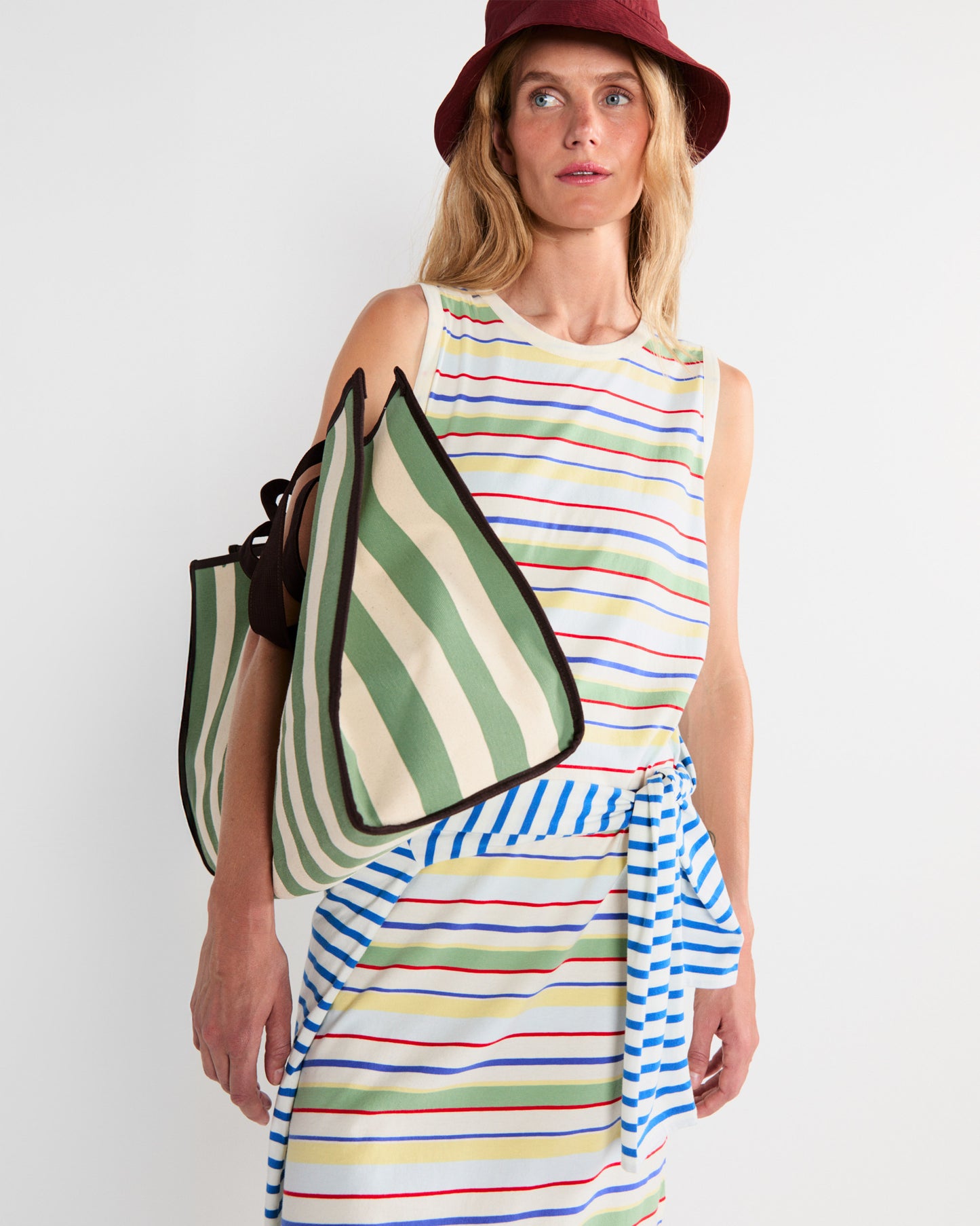 The Tank Dress - Rainbow Multistripe