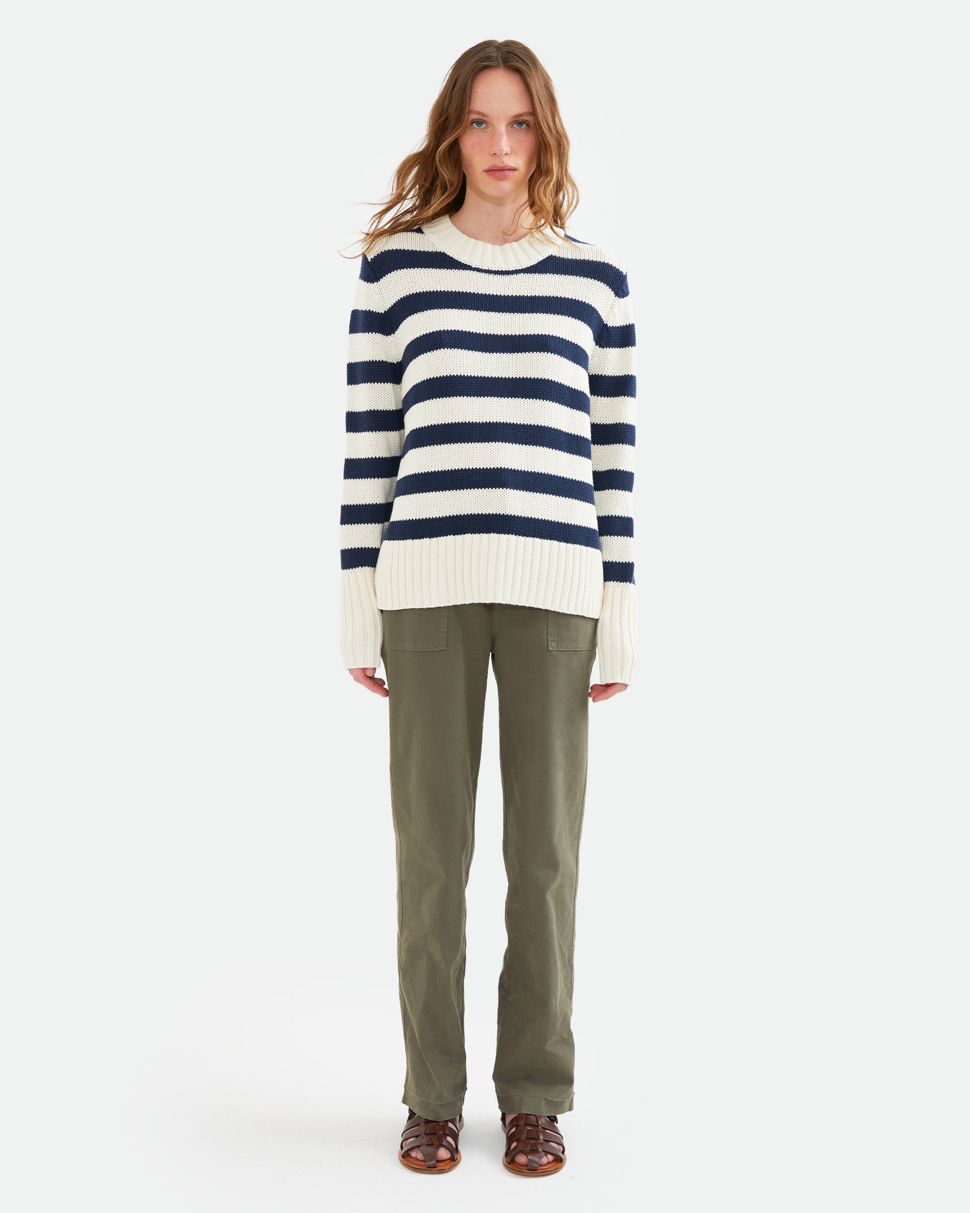 The Tatum - Cream/Navy