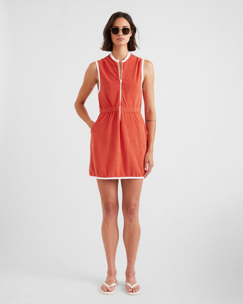 The Terry Dress - Poppy